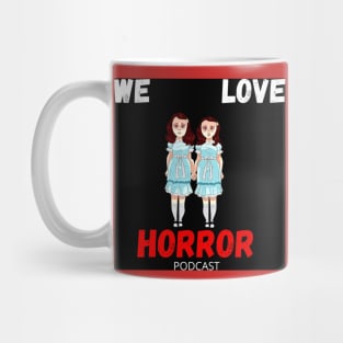 We Love Horror Podcast Grady Twins Design Mug